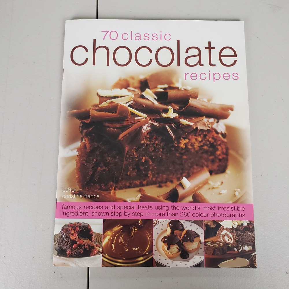 70 Classic Chocolate Recipes Cookbook Christine France Hermes House 2009 Book